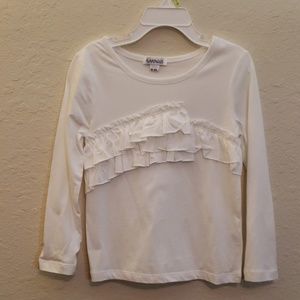 Flapdoodles off white layered long sleeve top